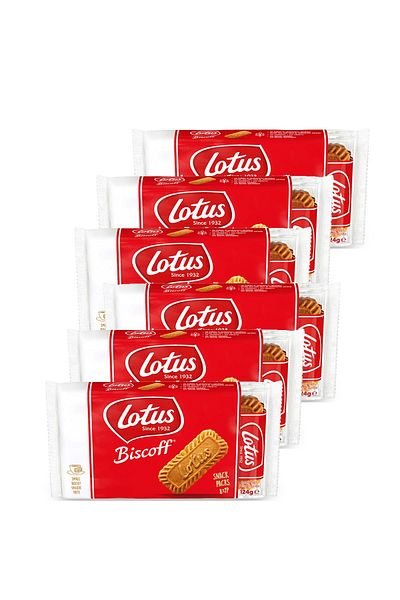 Lotus Biscoff Snack 124 g X 6