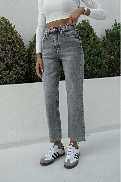 Havoş Γκρι τζιν με κομμένο μήκος