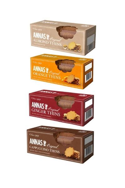 Lotus Anna's Biscuit Set of 4 (Orange, Almond, Capucchino and Gingerbread 150Grx4)