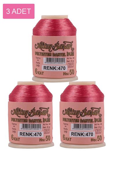Altınbaşak 3 Pieces of Needlework and Lace Thread 20 Gr - Royaleks - No: 470