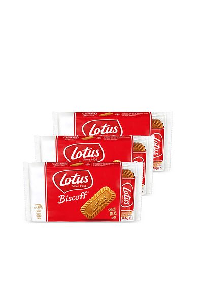 Lotus Biscoff Snack - 124g X 3 Pack