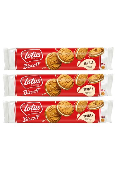 Lotus Biscoff Sandwich - Vanilla Cream 150g X 3 Pieces