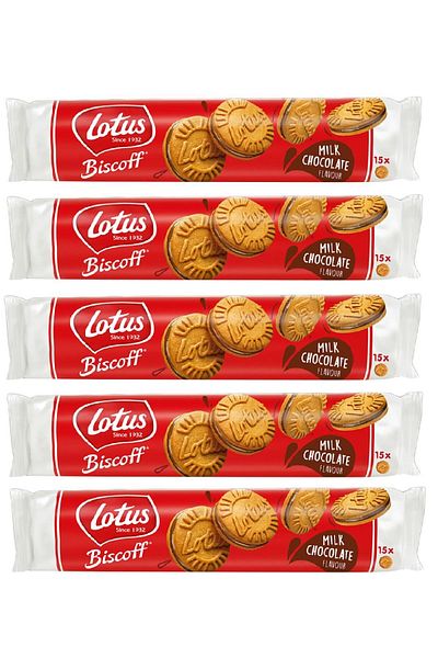 Lotus Biscoff Chocolate Sandwich - 150g Chocolate Cream Biscuit X 5 Pieces