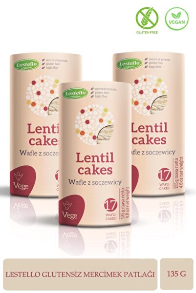 Lestello Glutensiz Mercimek Patlağı 135 G. X3
