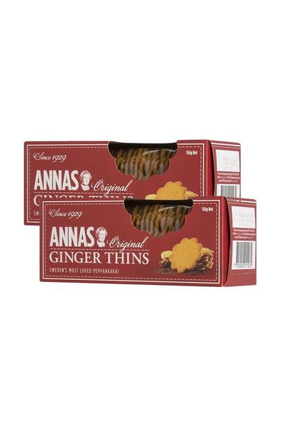 Annas GINGER THINS 150GR X2