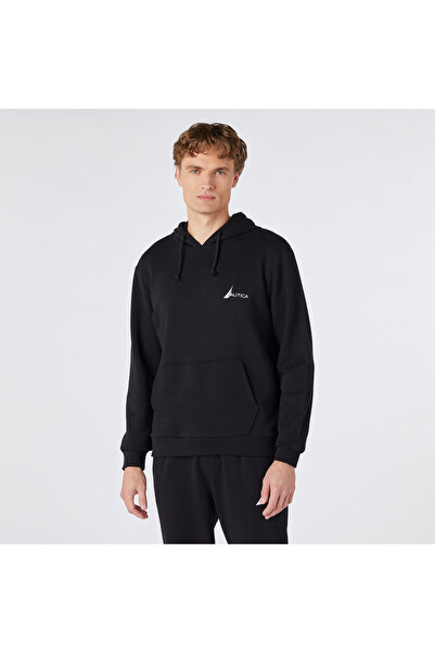 Nautica Erkek Siyah Standart Fit Sweatshirt