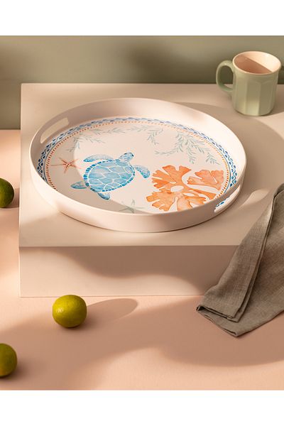 Madame Coco Round Tray Turtle