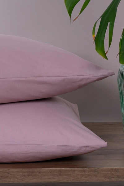 İssimo Home Ranforce Simply Pillow Case 50*70 Dried Rose