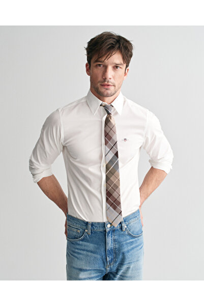 Gant Erkek Beyaz Slim Fit Gömlek