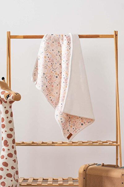 Rivaİstanbul 70X100 cm Rainbow Patterned Fluffy Baby Blanket
