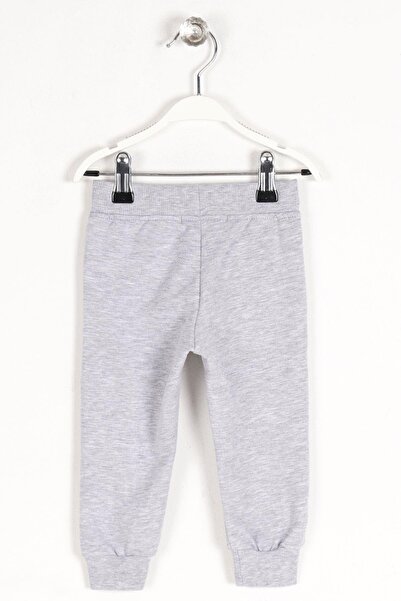 zepkids Gray Color Boy's Tracksuit with Elastic Waist and Single Bottom