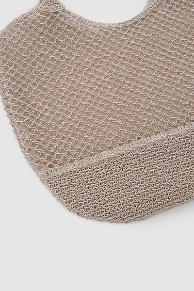 Shule Bags Κρέμα τσάντας ώμου Casya Macrame