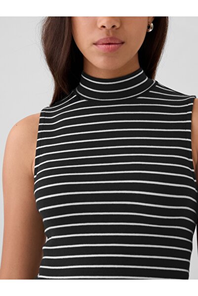 GAP Kadın Siyah Modern Mockneck Atlet