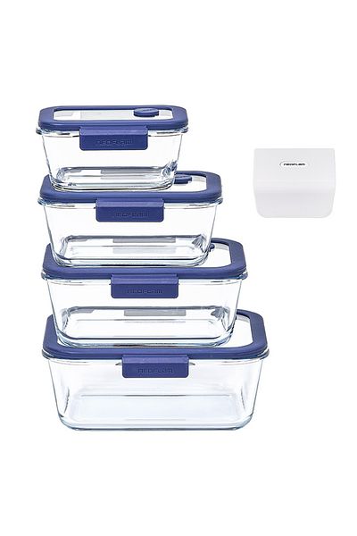 NEOFLAM Blue 5 Piece Fika Glace Vacuum Glass Storage Set