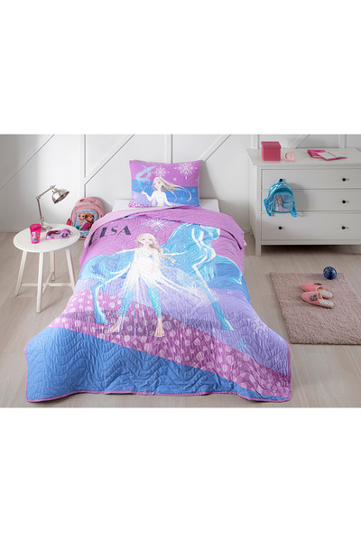 Özdilek Frozen Snow Queen Tek Kişilik Disney Lisanslı Çocuk Yatak Örtüsü 160x230 Cm