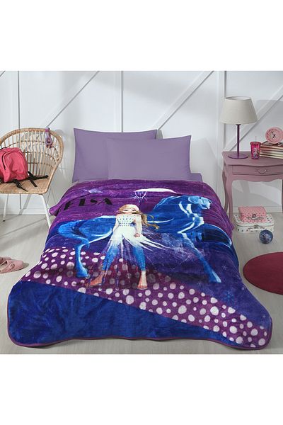 Özdilek Disney Licensed Frozen Snow Queen Kids Blanket - Single 155x215 Cm