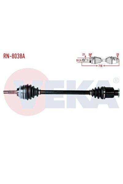 Genel Markalar KOMPLE AKS SAG ON RENAULT CLIO II (BB0/1/2,CB0/1/2) 1.4i 16v A...