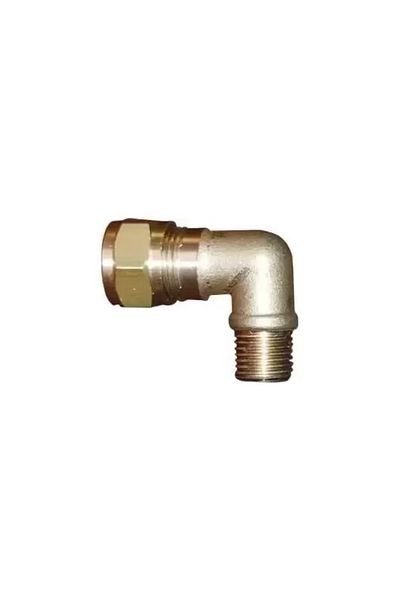 Astra Market Yellow Brass Ferrule Elbow 1/2 - 16 Mm