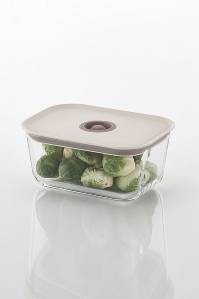 NEOFLAM 800ml Beige Fika Clik Rectangular Storage Container