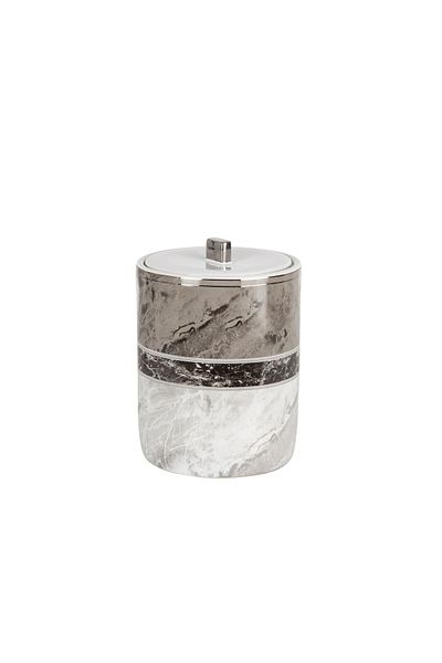 Prima Nova Garnsey Gray Trash Can
