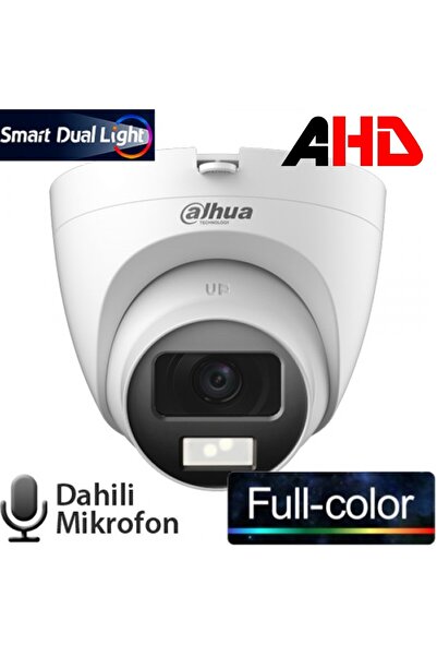 DAHUA Dome Ahd Kamera 1080p Smart Dual Led Full Color Mikrofonlu Sesli Hdcvı ...