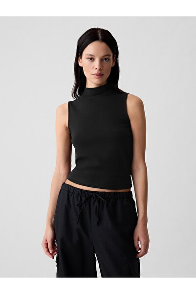 GAP Kadın Siyah Modern Mockneck Atlet