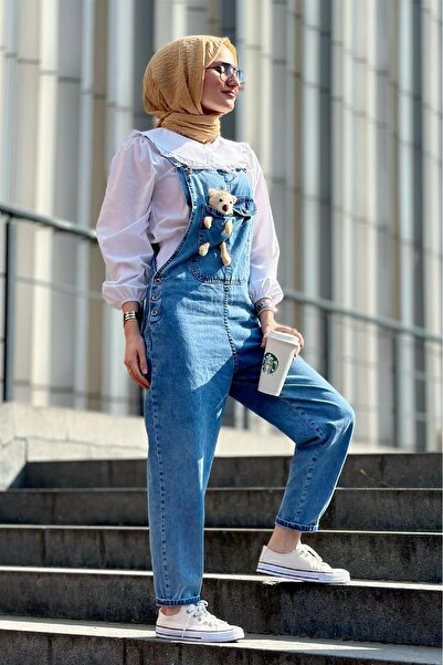 Sevitli Salopet Jeans Salopet-albastru