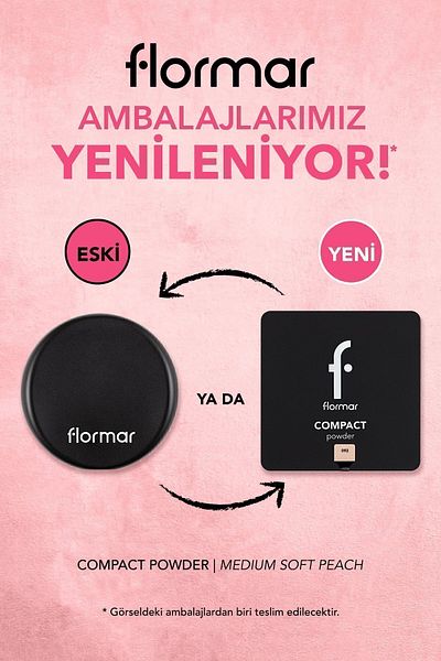 Flormar High Pigmented & Semi Matte Finish Fine Structured Compact Powder
