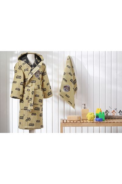 Özdilek Starwars Mandalorian Disney Licensed Children's Bathrobe Set 9/10 Years Old