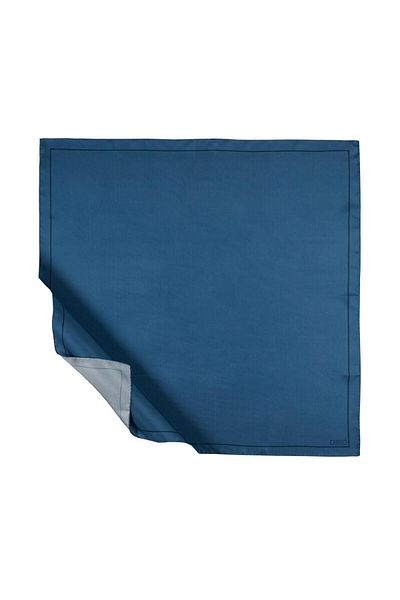 ipekevi Μεταξωτό κασκόλ Indigo Twill - Μοτίβο στεφάνης