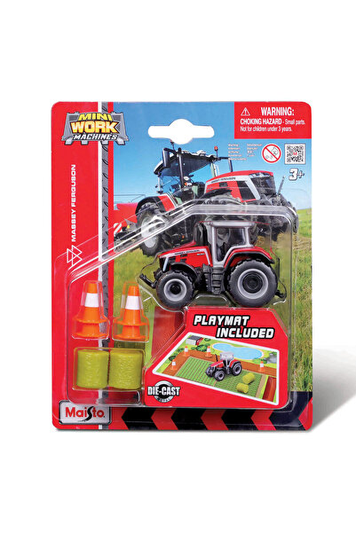 Maisto Mini Work Machines Traktör Oyun Seti - Massey Ferguson