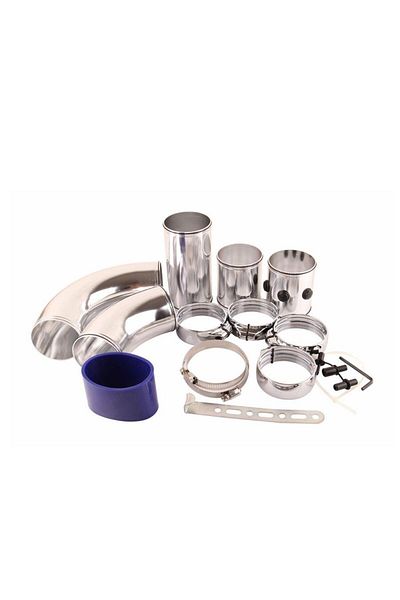 OEM 3 Inch Turbo Intake Air Filter - Aluminum Pipe Set