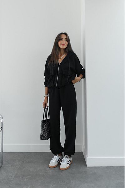 Havoş Clinton Modal Black Tracksuit Set