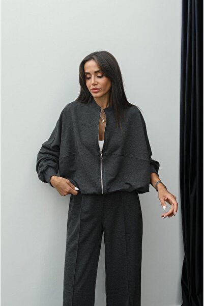 Havoş Σετ φόρμας καπνιστή φούτερ με φερμουάρ Faye