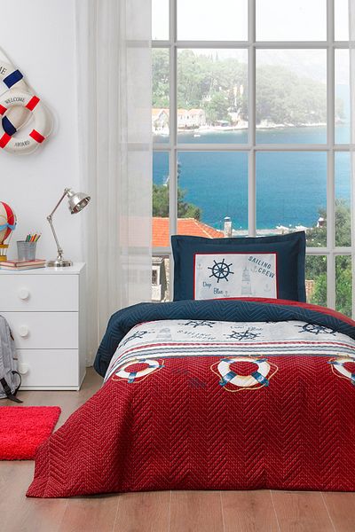 Özdilek Set cuvertură de pilota matlasată Deep Blue