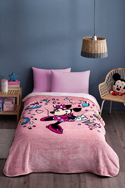 Özdilek Peluş Minnie Mouse Baskılı Tek Kişilik Battaniye