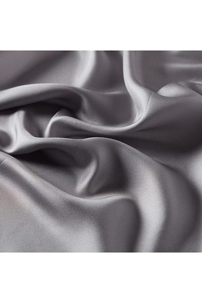 ipekevi Μεταξωτό Φουλάρι Twill - Κορνίζα - Silver Silk House