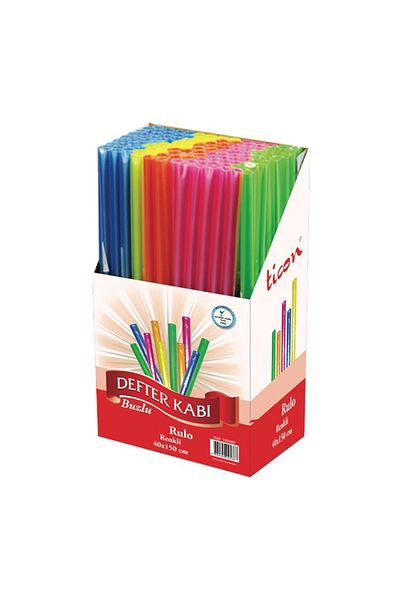Ticon تيكون193482 صندوق دفتر ملاحظات قابل للطي - مقاس 40 × 150 سم بلون بلوري، مفرد