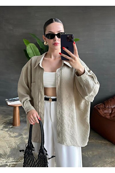 Mervellion Voslo Rahat Gömlek YAĞ YEŞİLİ