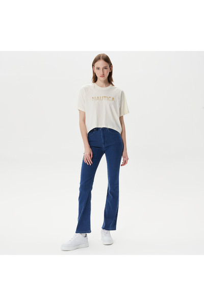 Nautica Kadın Lacivert Denim Pantolon