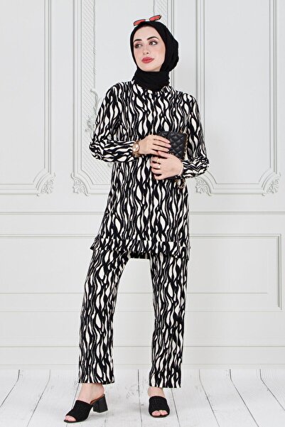 Sevitli Black Printed Karin Set of Two