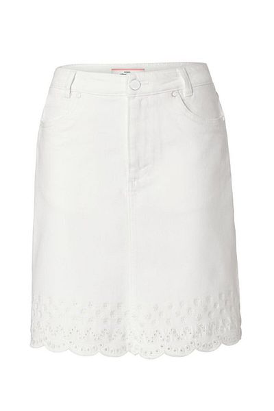 Tchibo Women Denim Mini Skirt, White