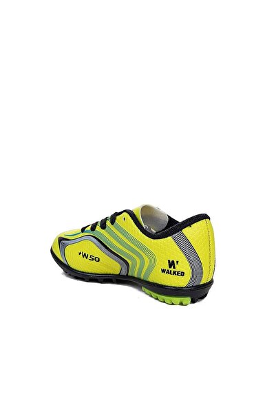 Genel Markalar 443-24 Erkek Çocuk Halı Saha Krampon Sarı Turkuaz 28-32