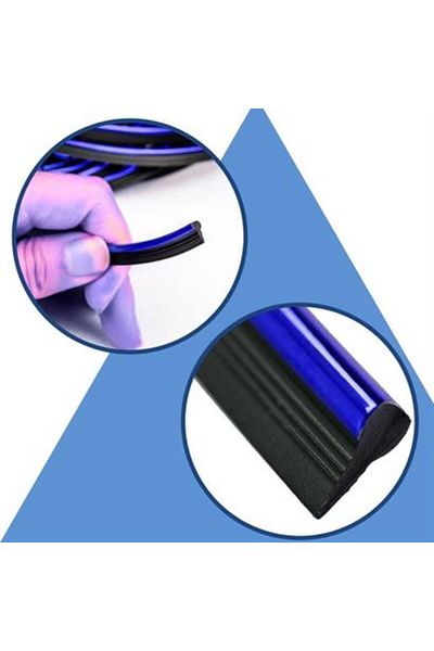 NZM TİCARET At35ın Shopzum - Bandă decorativă pentru ornamente pentru mașină albastră, 5 metri elastic din cauciuc, instalare ușoară