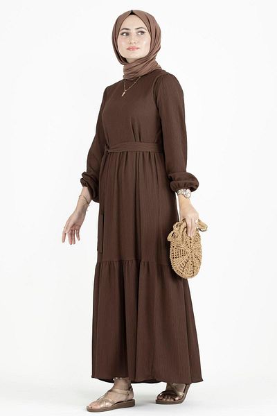 Sevitli Princess Dress - Brown
