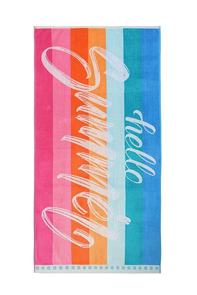 Özdilek Hello Velvet - منشفة شاطئ 70x140 سم، حرارة الصيف