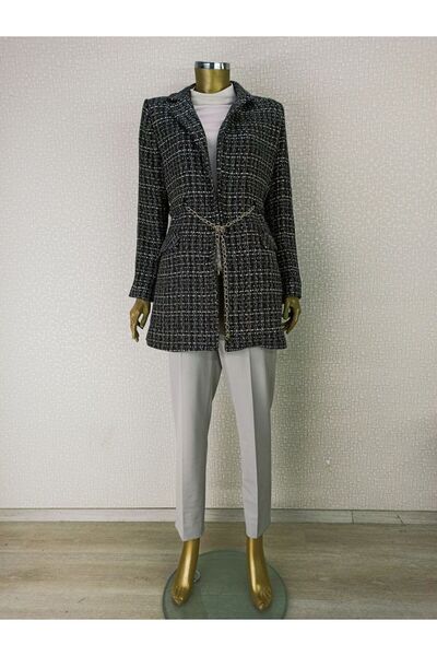 panaline Zincir Detaylı Ceket 1965 Qks Ceket #22-12#