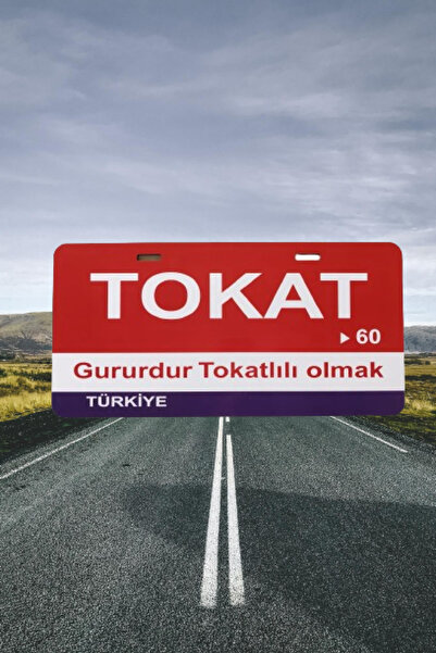 wonderlike Tokat Yazılı Dekoratif Plaka - Sarı Renk Araç İçi Cam Süsü ve Ofis...