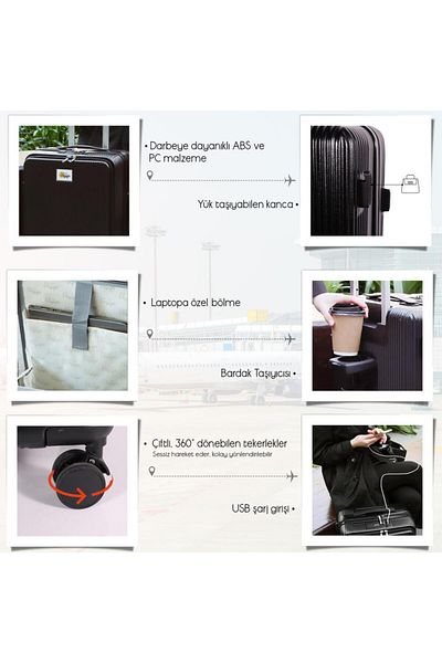 Biggdesign Kufr Moods Up Cabin Size, Kapacita notebooku, 360 °   Mobilita a zámek TSA