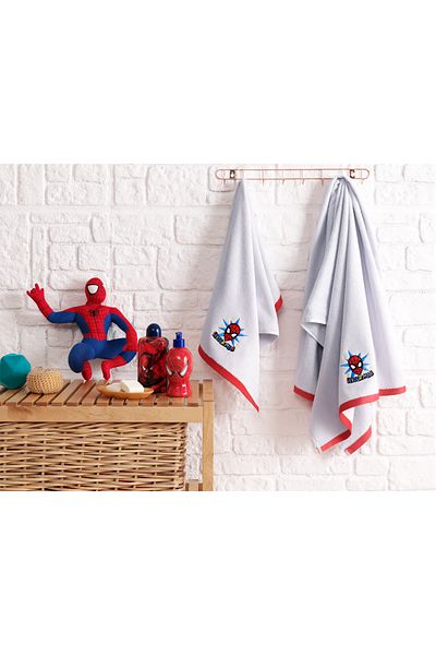 Özdilek Σετ πετσετών 2 τεμαχίων με άδεια Spiderman Grey Disney